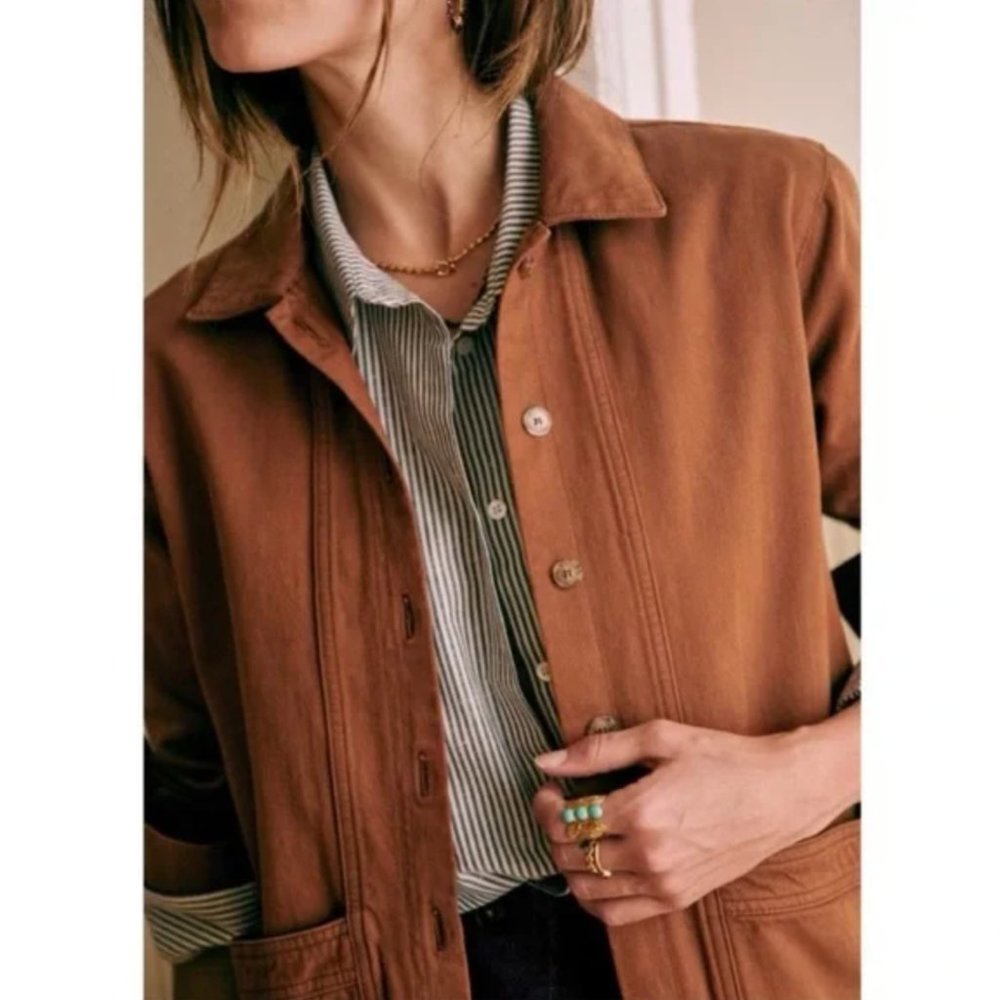 Sezane Will Jacket in Camel